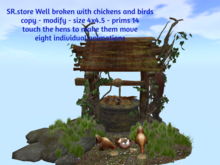 SR.store Well broken with chickens and birds