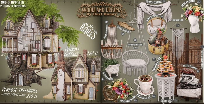 dust bunny . woodland dreams . carved wooden screen