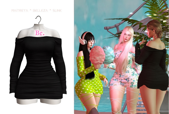 Be. Lyn Dress. BLACK