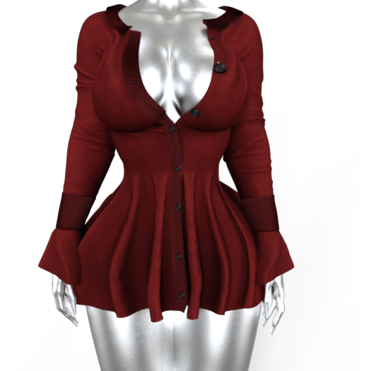 [KONVO] Taiko Dress - Rust