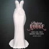 POISON ROUGE Cerca del Cielo Wedding Dress White