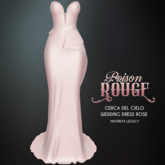 POISON ROUGE Cerca del Cielo Wedding Dress Rose