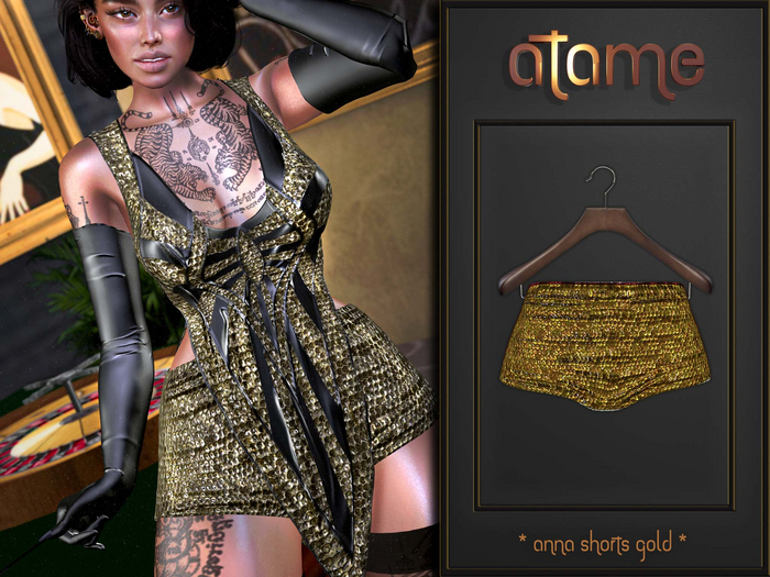 AtaMe - Anna Shorts Gold