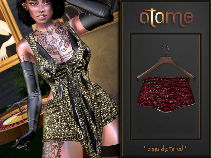 AtaMe - Anna Shorts Red