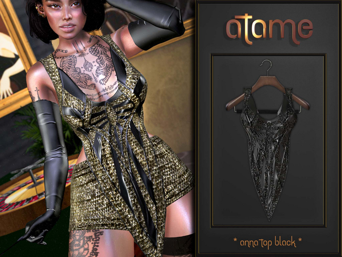 AtaMe - Anna Top Black