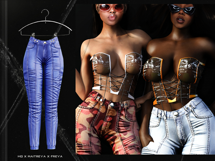 PLX. "Moto " Jeans // Blue // 
