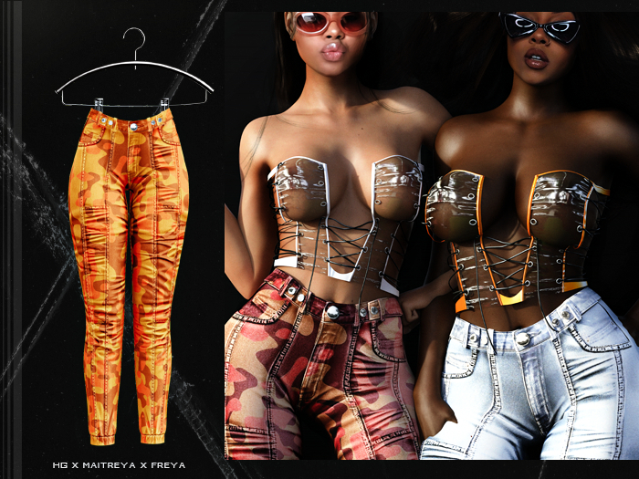 PLX. "Moto " Jeans // CAMO YAM$ // 