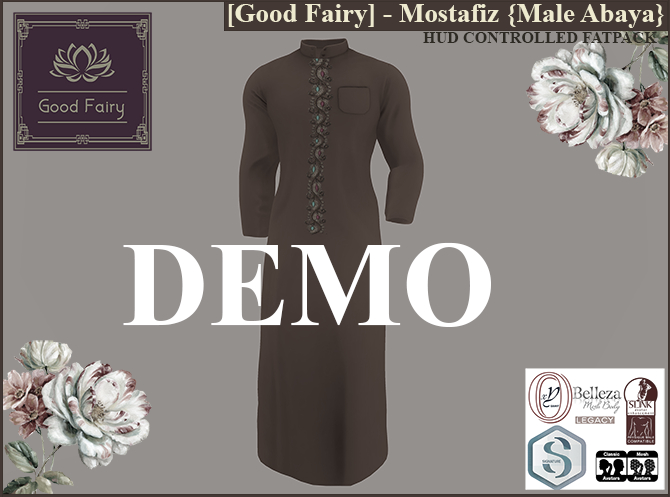 Second Life Marketplace - [Good Fairy] - Mostafiz {Male Abaya} *DEMO*