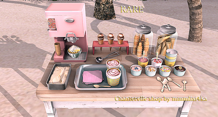 14 ionic : Ice Cream Table  - Rare