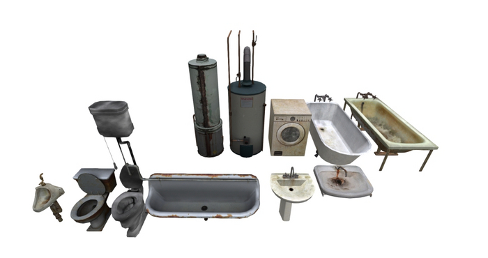 Bathroom kit v1 Mesh