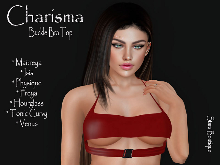 *SS** Belted Bra Top ~ ~ Red