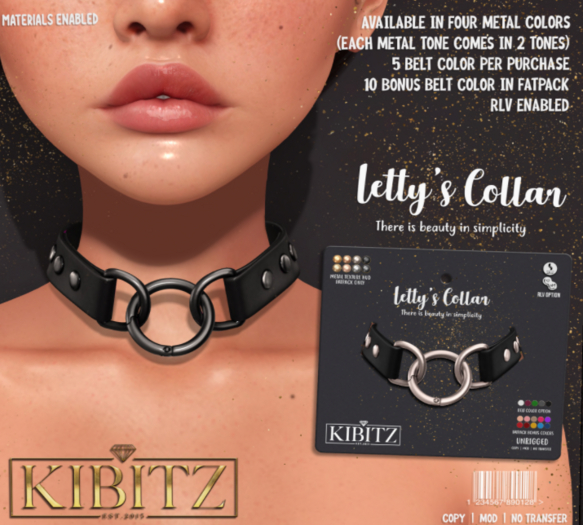 Kibitz - Letty's collar - silver