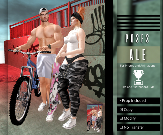 Pose - Bike and Skateboard Ride