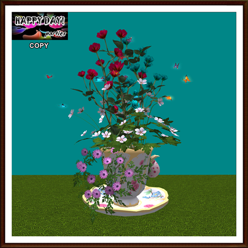 Spring - Resizeable Teacup Planter