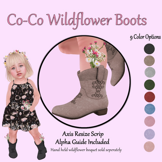 Co-Co Wildflower Boots Mini Pack - Pastel