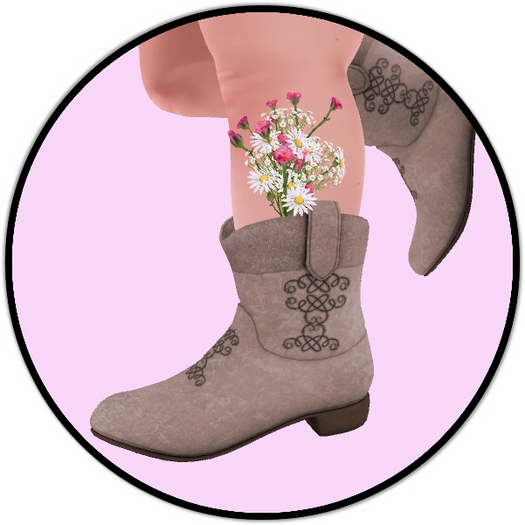 Co-Co Wildflowers Boots - Tan