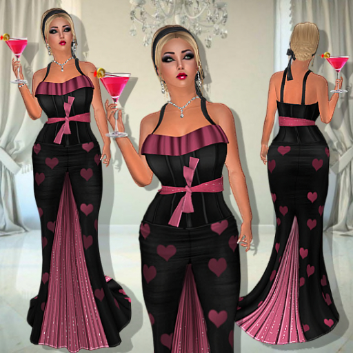 Miranda Mesh Mermaid Gown dusky