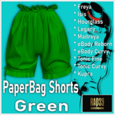[R39] Paperbag Shorts-Green