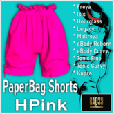 [R39] Paperbag Shorts-HPink