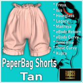 [R39] Paperbag Shorts-Tan
