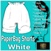 [R39] Paperbag Shorts-White