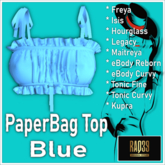 [R39] Paperbag Top-Blue