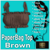 [R39] Paperbag Top-Brown