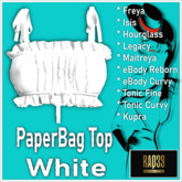 [R39] Paperbag Top-White