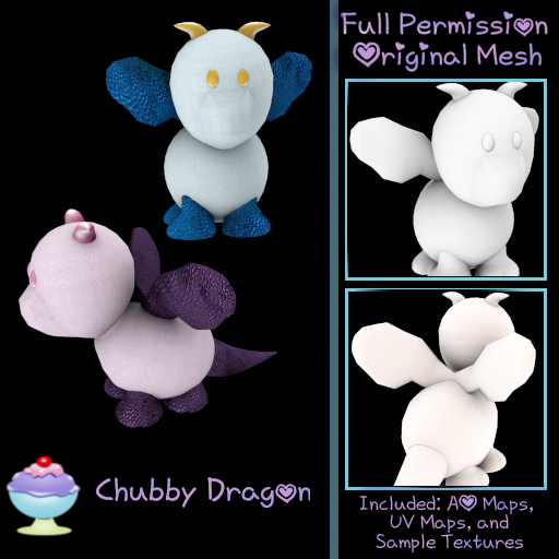 [Sherbert] Full Perm Chubby Dragon (ADD)