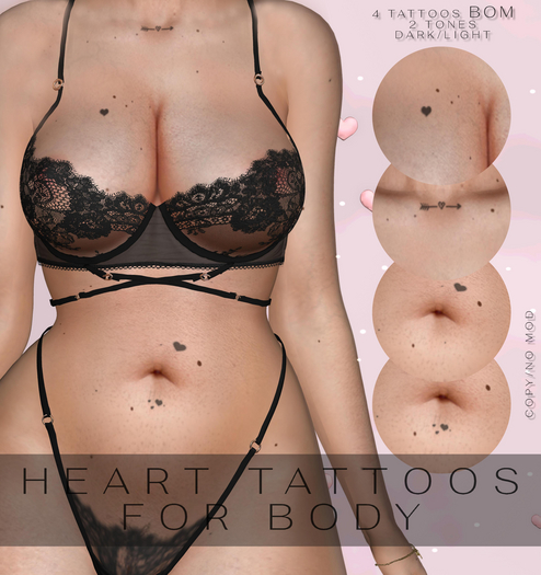 ::.Seduction.:: Heart Tattoos For Body (ADD)