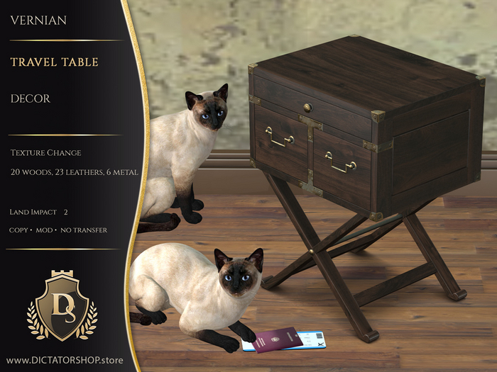 [Ds] Vernian - Travel Table Decor