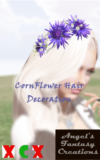 CornFlower Hair DecorationDEMO