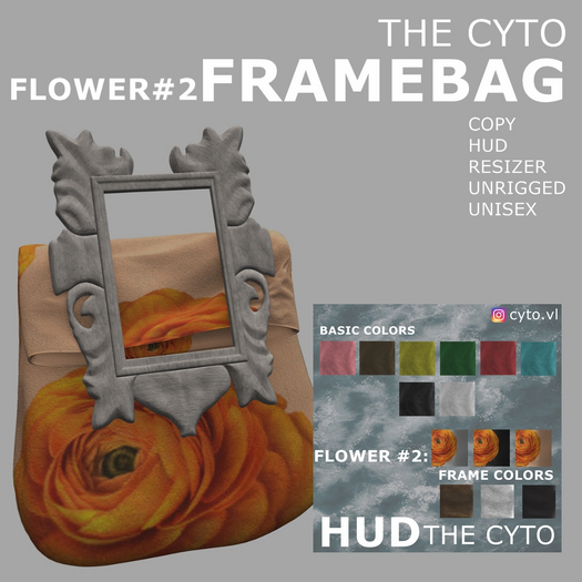 FrameBag FLOWER #2 (unisex+unrigged) PACKED  THE CYTO