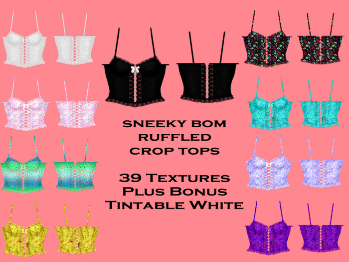 Sneeky BOM Ruffled Crop Top