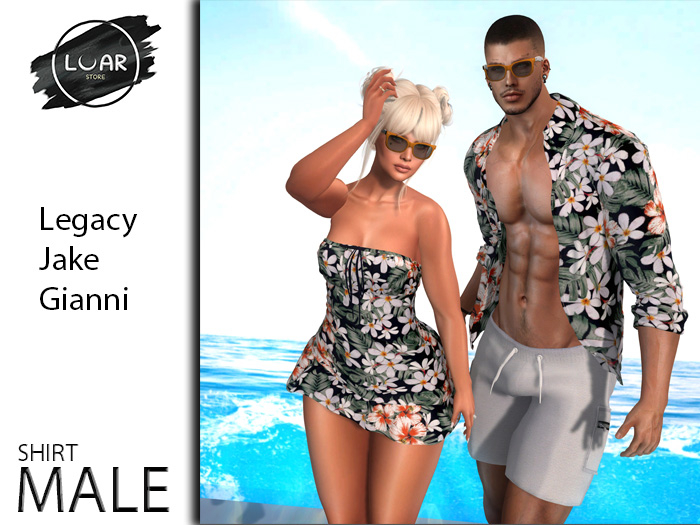 LuarR Baa Male Open Shirt (Add)