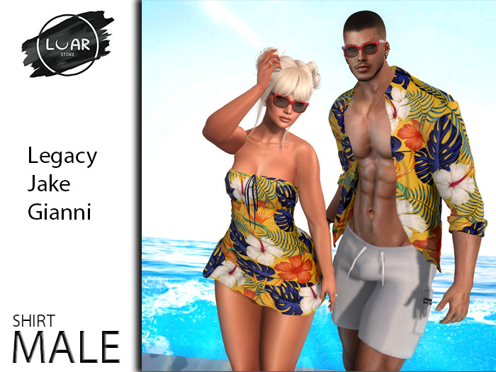 LuarR Caafu Male Open Shirt (Add)