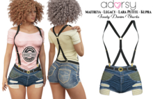 adorsy - Joudy Denim Shorts Dark Blue - Maitreya/Legacy/Petite/Kupra