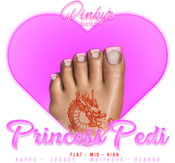 !! Pinky's Nails !! Princess Acrylic Pedi
