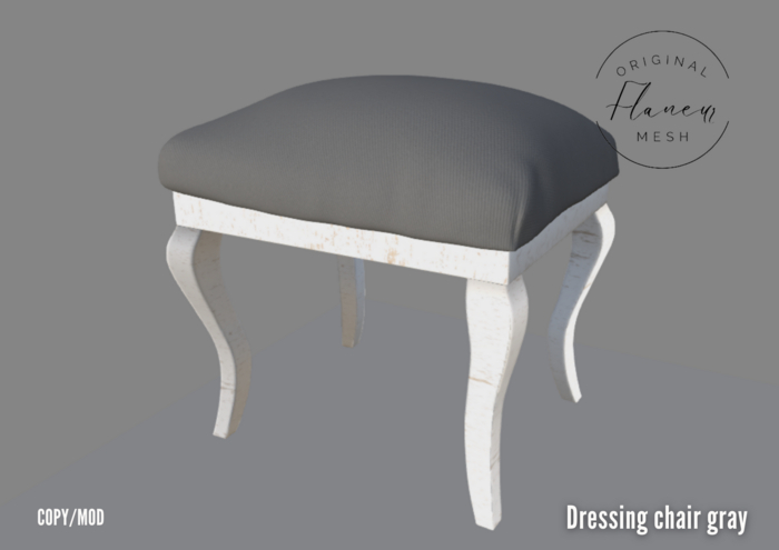 [Flaneur] - Dressing chair gray