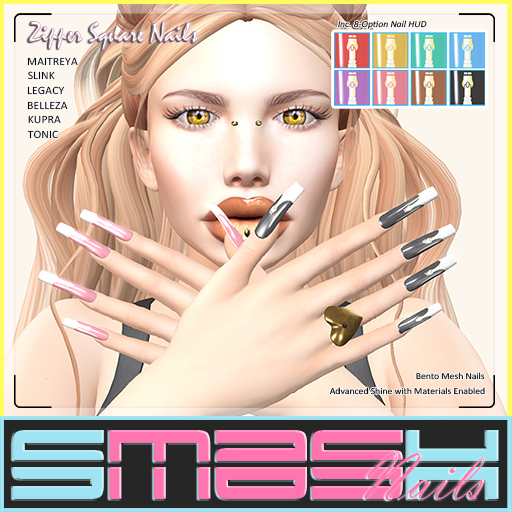 SMASH - Zipper Square Nails
