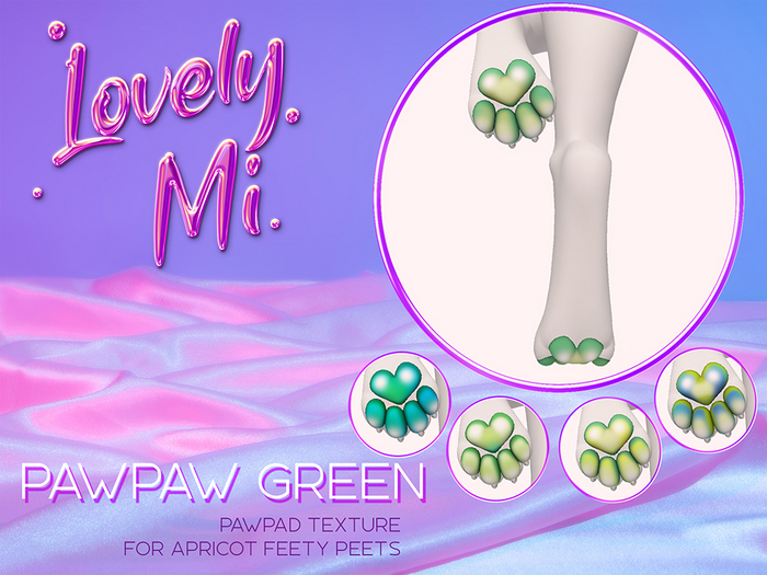Lovely Mi - PawPaw Green  for AP Feety Peets