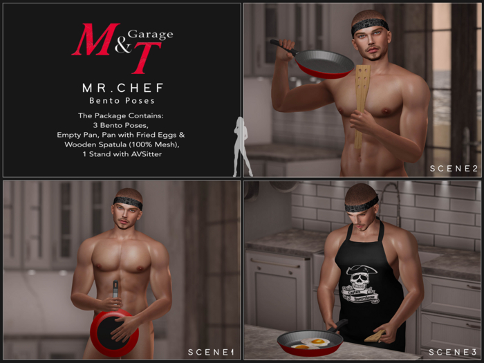 M&T Mr. Chef Bento Poses