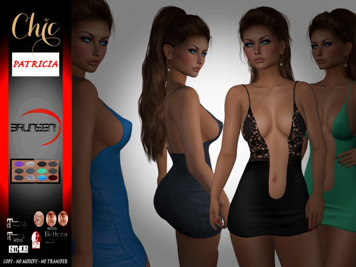 Brunsen Couture - Patricia Elegant Dress FATPACK