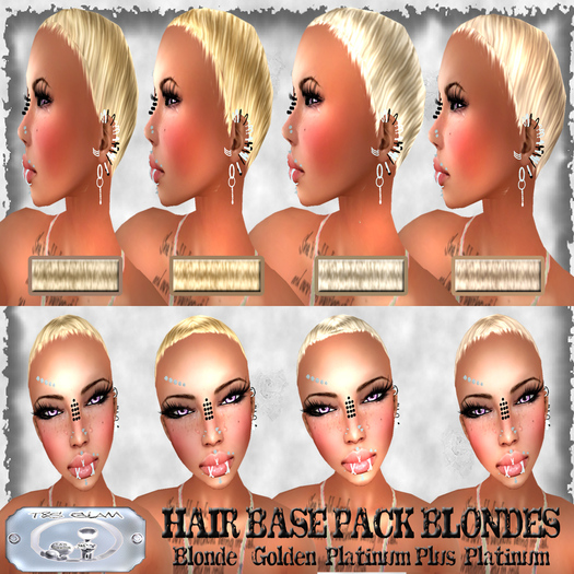 ---> T&S GLaMouR <--- Hair Base Pack 4 Blondes
