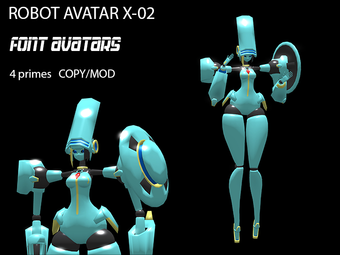 FEMALE ROBOT AVATAR X-02