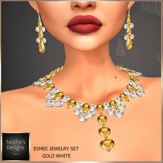 SAS - Esmee Gold White Jewelry Set 