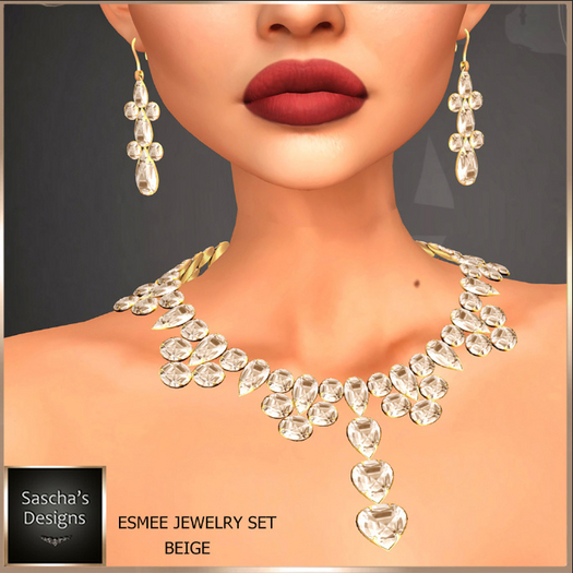 SAS - Esmee Beige Jewelry Set 