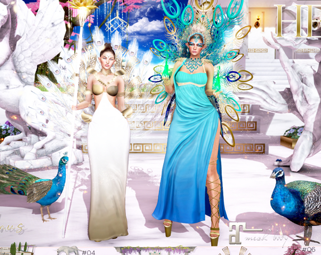 17 Vulnus Hera Peacock Dress RARE