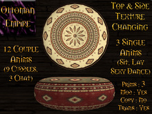 *Ottoman Empire* Santa Fe Ottoman 3 fabrics side&top