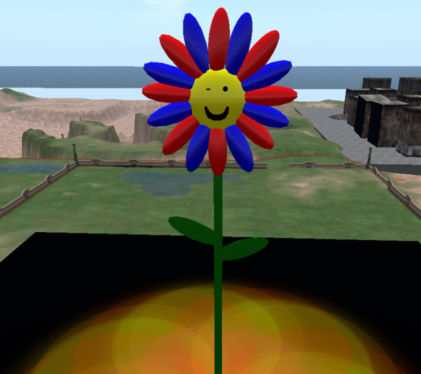 Supa Love Flower (Red and Blue)